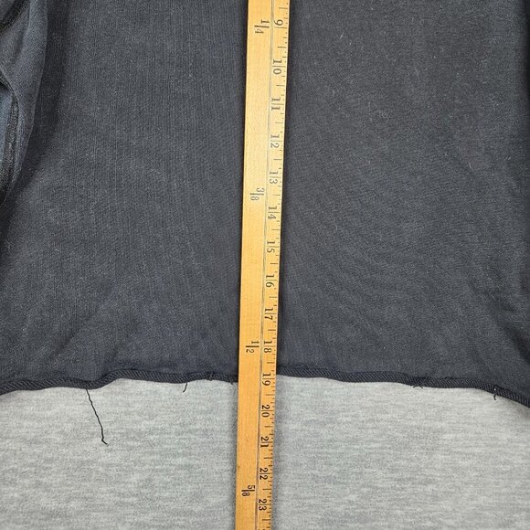 Reigning Champ Women’s Black Long Sleeve Cropped Sweatshirt Sz M - Picture 5 of 5